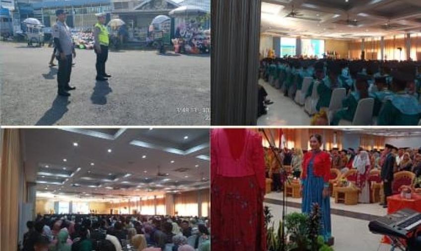 Polsek Ratu Samban Gelar Pengamanan Wisuda Universitas Dehasen Bengkulu