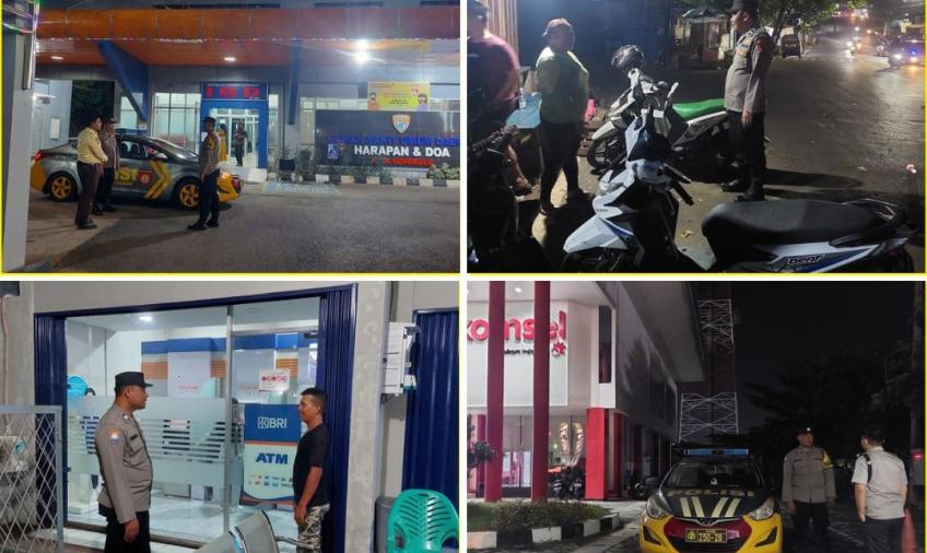 Patroli Malam, Polsek Ratu Samban Sasar Pusat Keramaian