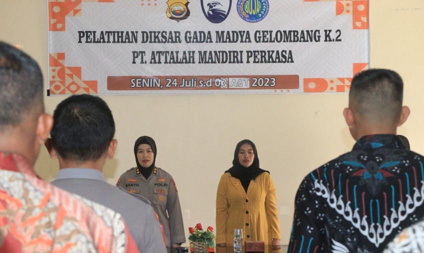 Sinergi Bersama PT AMP, Dit Binmas Polda Bengkulu Gelar Pelatihan Gada Madya