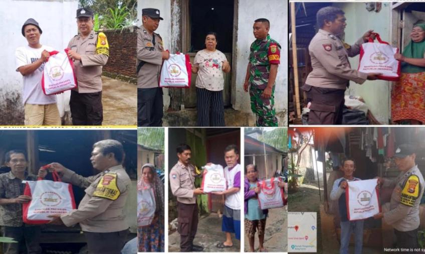 Melalui Polresta Bengkulu dan Polsek Jajaran, Ratusan Bantuan Paket Sembako dari Presiden RI Jokowi di Salurkan