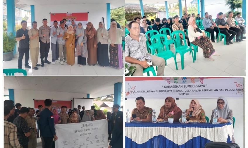 Bhabinkamtibmas Kelurahan Sumber Jaya Hadiri Kegiatan Hari Anak Nasional