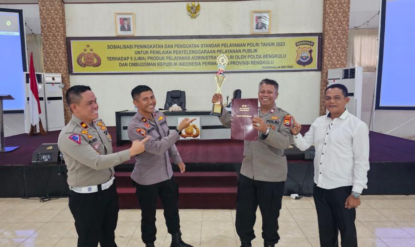 Polres Lebong Juara 1 Penanganan Dumas Tingkat Polda Bengkulu