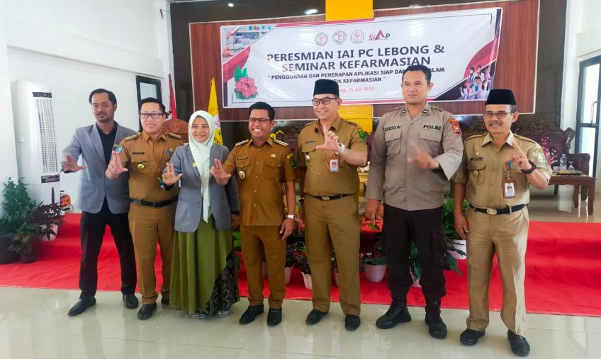 Ps Kasidokkes Polres Lebong Hadiri Peresmian Ikatan Apoteker Indonesia dan Seminar Kefarmasian