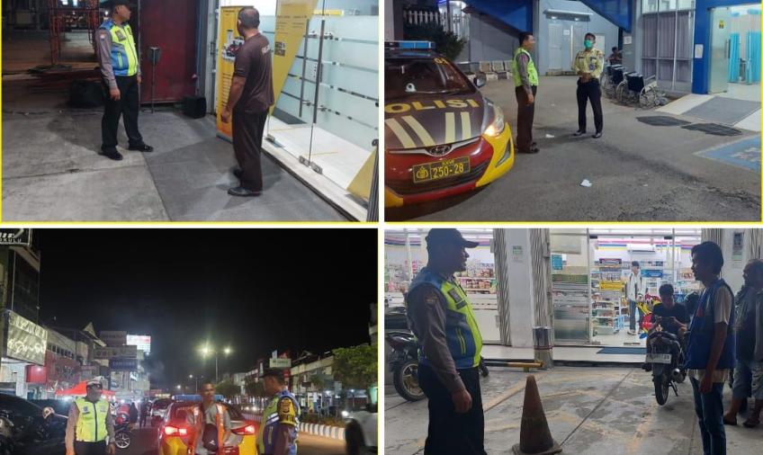Sambangi Warga Polsek Ratu Samban Sampaikan Imbauan Kamtibmas 
