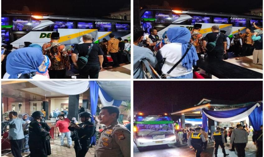 Antisipasi Adanya Gangguan Kamtibmas, Polresta Bengkulu Gelar Pengaman Kepulangan Jemaah Haji Kloter 3 dan 9