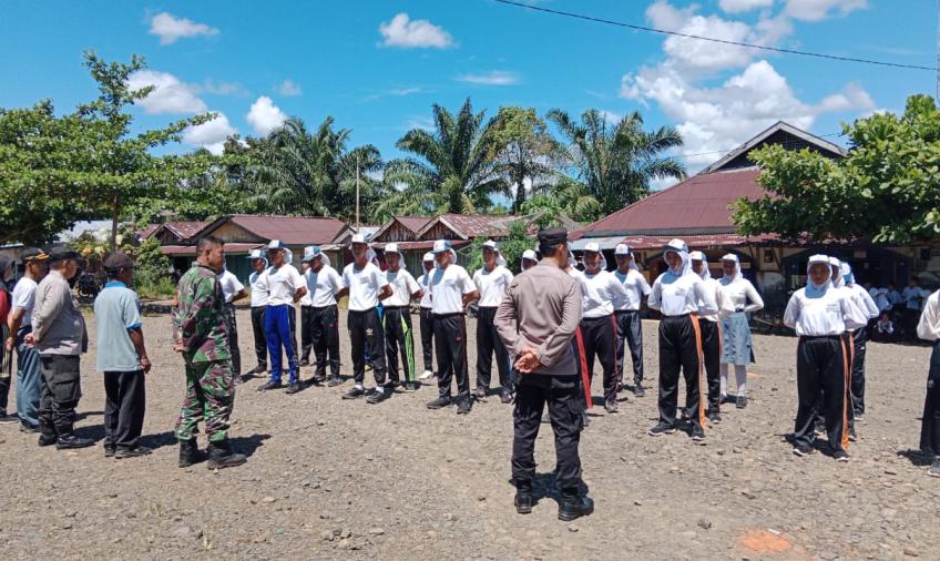 Kapolsek Giri Mulya Melaksanakan Seleksi Paskibra Tingkat Kecamatan