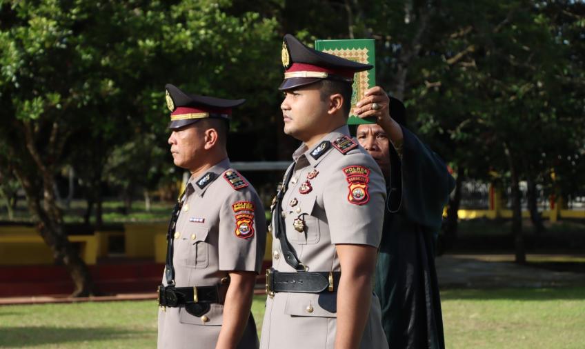 Sertijab, Iptu Riski Dwi Cahyo Resmi Jabat Kasat Reskrim Polres Lebong