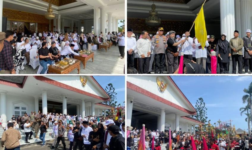 Polresta Bengkulu dan Polsek Jajaran Gelar Pengamanan Kegiatan Arak Gedang Tabut Tebuang