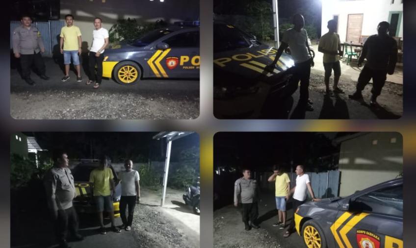 Ciptakan Keamanan di Wilyah Hukum, Polsek Muara Bangkahulu Patroli Malam