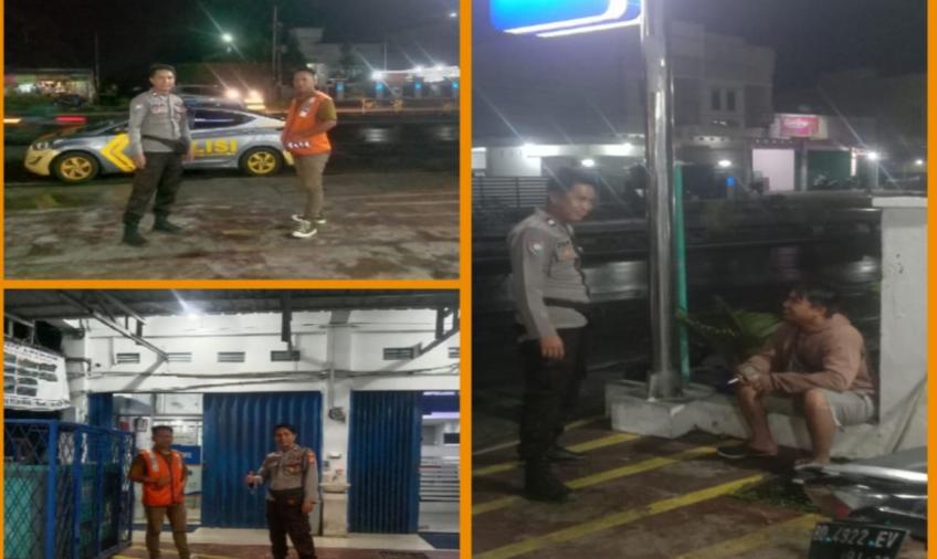 Patroli Diaogis, Personel Polsek Gading Cempaka Sampaiakn Imbauan Kamtibmas kepada Security dan Petugas Parkir ATM BRI