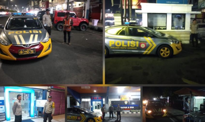 Patroli Malam, Polsek Ratu Samban Sasar Objek Vital dan Pusat Keramaian