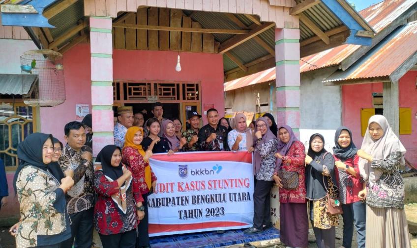 Dukung Percepatan Penurunan Stunting, Bhabinkamtibmas Polsek Lais Hadiri Audit Kasus Stunting dan Sosialisasi Pencegahan Pernikahan Dini
