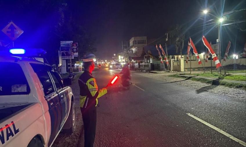 Antispasi Laka Lantas, Polres kaur Patroli Blue Light