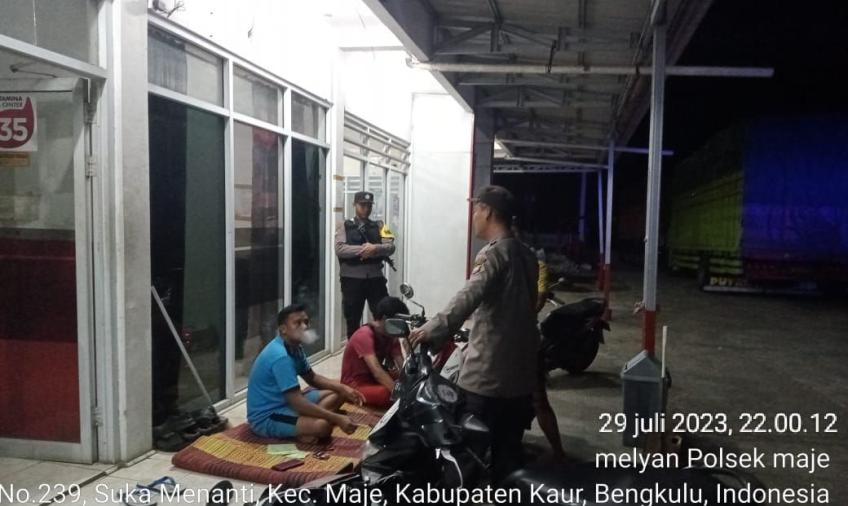 Cegah Tindakan 3C dan Premanisme, Polsek Maje Patroli KRYD 