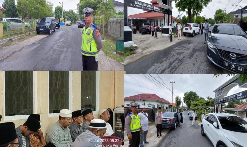 Kapolresta Bengkulu Gelar Subuh Keliling di Masjid Umar Bin Khattab, Polsek Gading Cempaka Lakukan Pengamanan