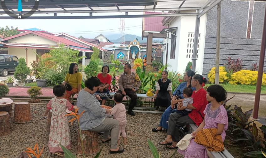 Polsek Lebong Utara Laksanakan Pengamanan Ibadah Mingguan di Gereja ST Matius