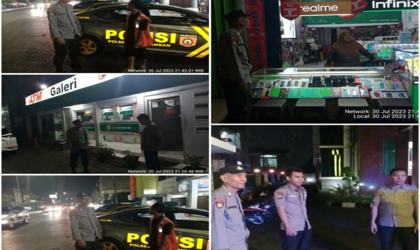 Antisipasi Kejahatan 3C, Polsek Ratu Samban Laksanakan Imbauan Kamtibmas kepada Warga