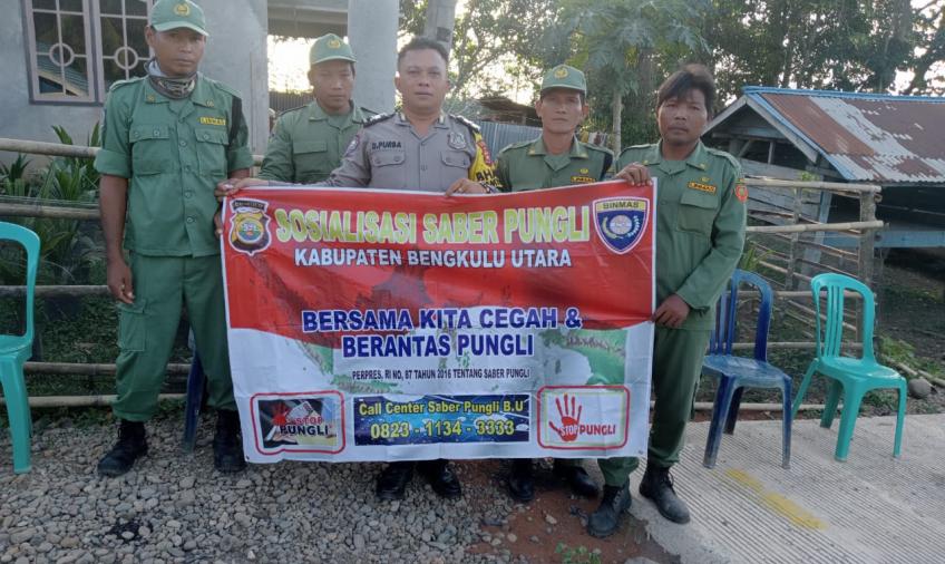 Pak Bhabin Ajak Linmas Ikut Sosialisasikan Saber Pungli