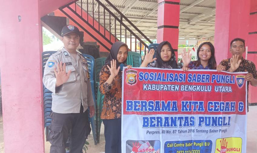 Polres BU Sosialisasi Saber Pungli ke Perangkat Kelurahan dan Masyarakat Kemumu