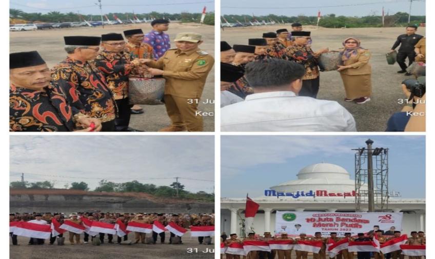 Pemkot Bengkulu Apel Gabungan Gerakan Pembagian 10 Juta Bendera Merah Putih, Polsek Selebar Laksanakan Pemantauan dan Pengamanan