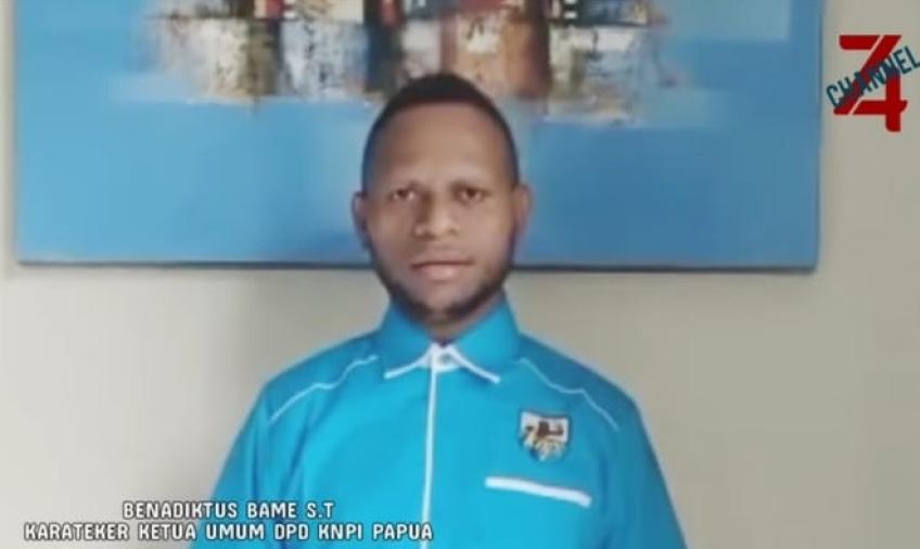 Benadiktus Bame, kareteker DPD KNPI Provinsi Papua