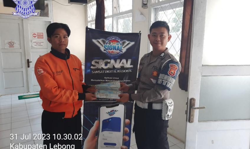 Satlantas Polres Lebong Sosialisasi Aplikasi Signal