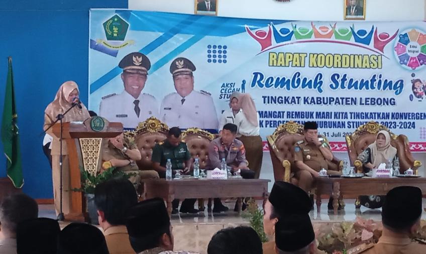 Wakapolres Lebong Hadiri Rapat Rembuk Stunting