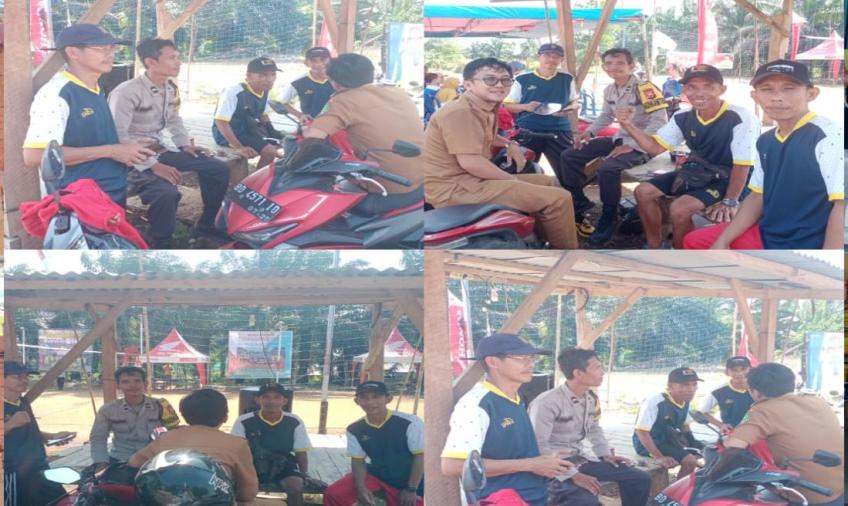 Pantau Kegiatan Perayaan HUT RI di Kelurahan Kandang Mas, Bhabinkamtibmas Sampaikan Imbauan 