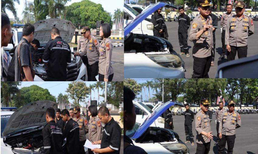 Pastikan Randis Sat Lantas Kondisi Baik, Kapolresta Bengkulu Lakukan Pengecekan