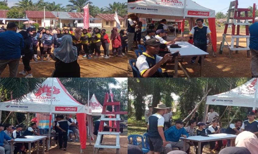 Bhabinkamtibmas Polsek Kampung Melayu Hadiri Pembukaan Pertandingan Bola Voly di Kelurahan Kandang Mas