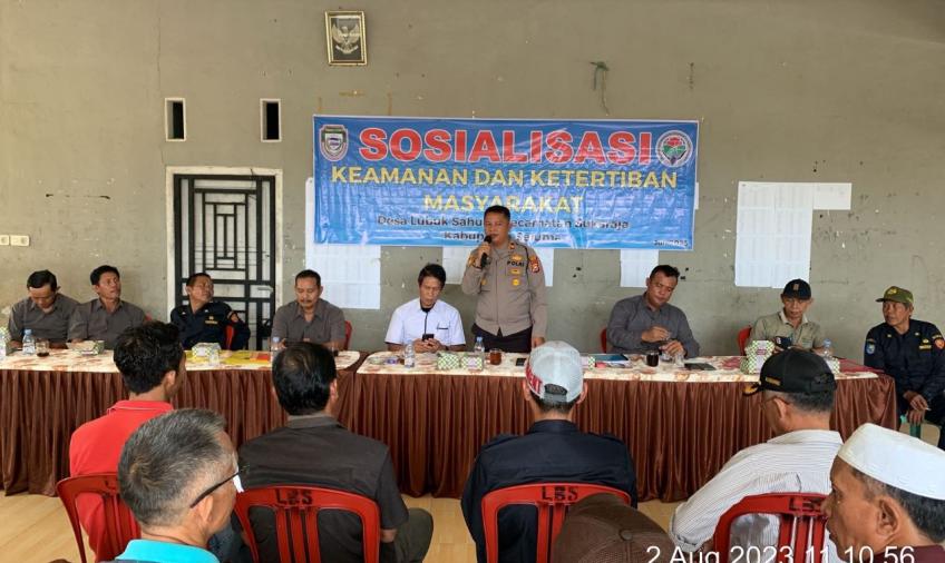 Kapolsek Sukaraja Laksanakan Penyuluhan Tentang Narkoba dan KDRT