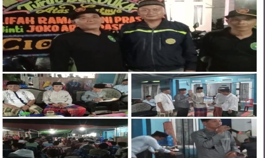 Hadiri Takziah Malam ke 3 di Rumah Warga Binaannya, Bentuk Empati Bhabinkamtibmas Selebar