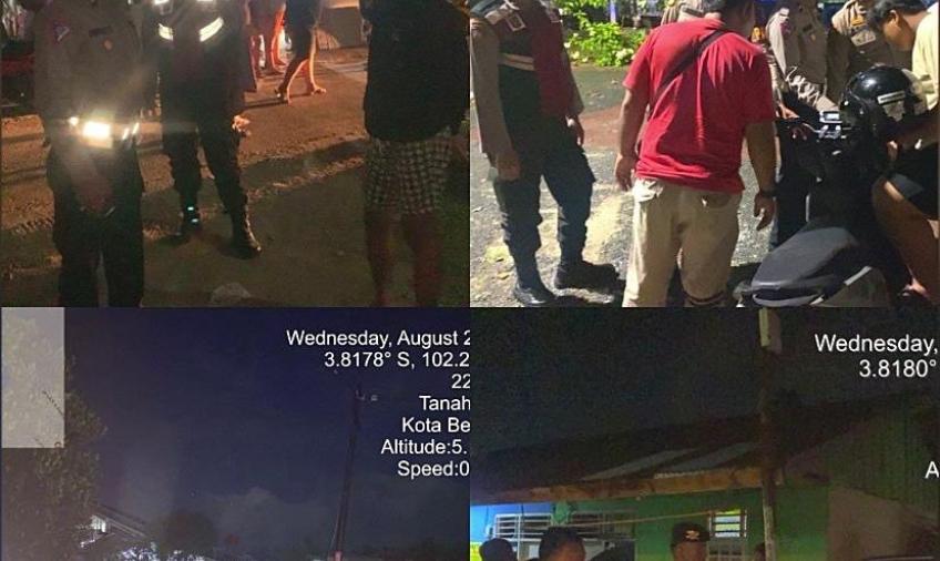 Patroli Mobiling, Sat Samapta Polresta Bengkulu Amankan Pemuda yang Terlibat Tawuran 