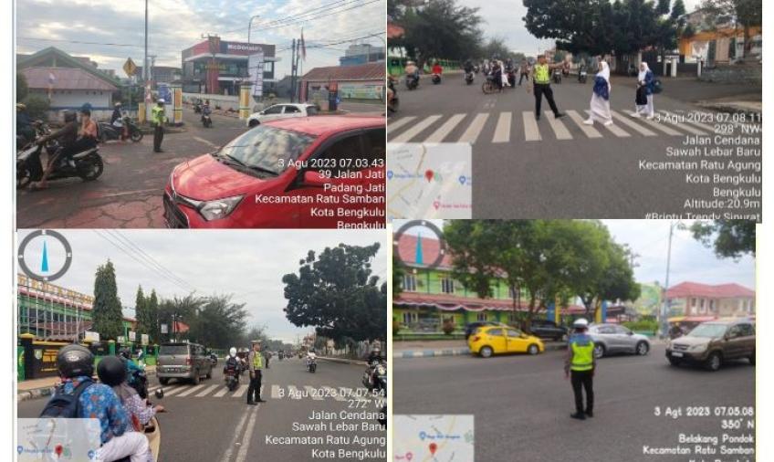 Gelar Commander Wish, Berikan Pengamanan di Pagi Hari