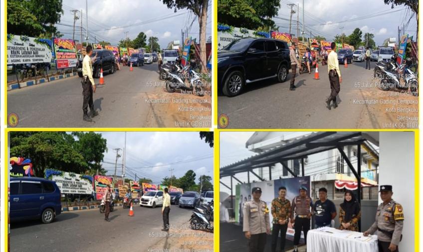 Grand Opening BPJS Ketenagakerjaan, Polrsek Gading Cempaka Berikan Pengamanan