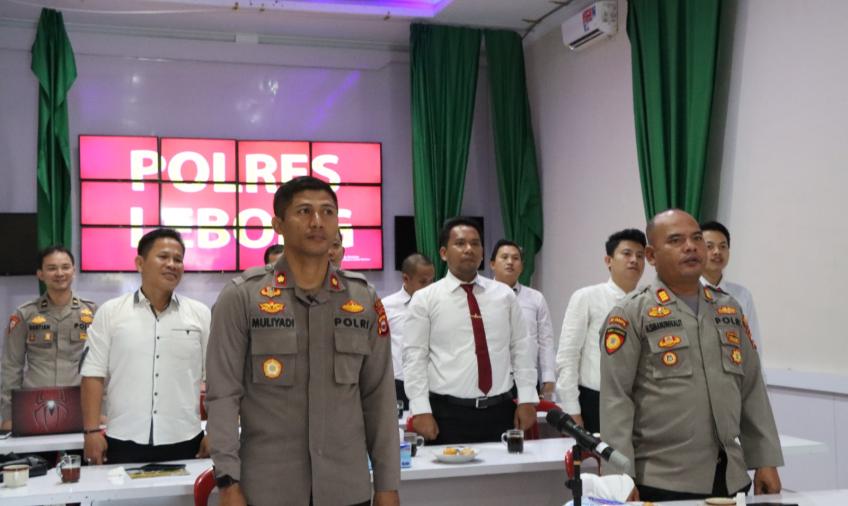 Polres Lebong Ikuti Vicon Latpra Ops Musang Nala II Tahun 2023