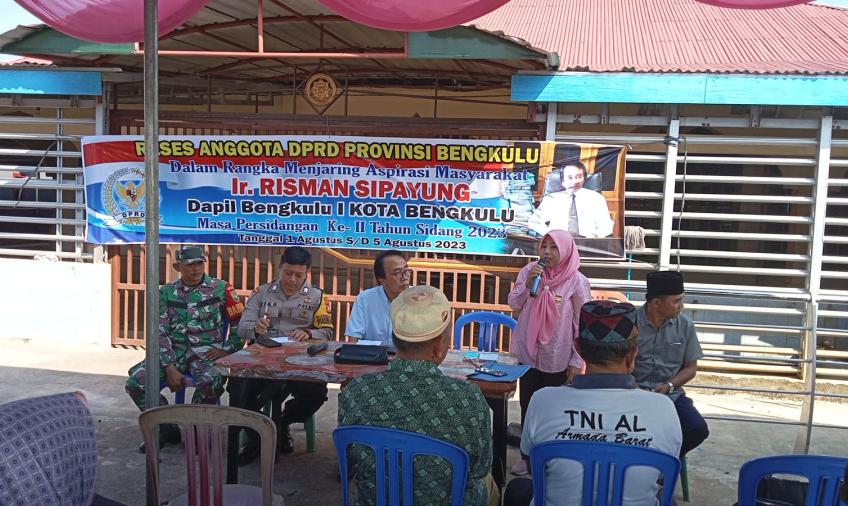 Bhabinkamtibmas Polsek Kampung Melayu Monitoring Reses Anggota DPRD Provinsi Bengkulu