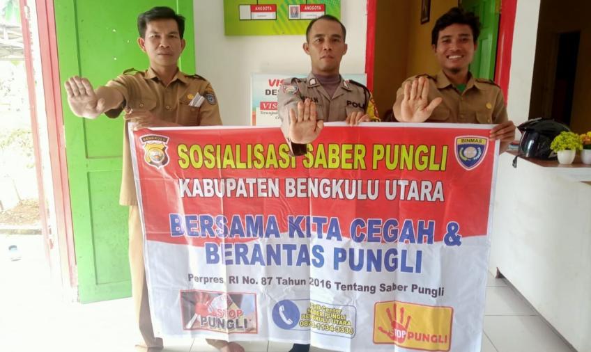 Stop Pungli, Polsek Giri Mulya Melaksanakan Soialisasi di Desa Suka Mulya
