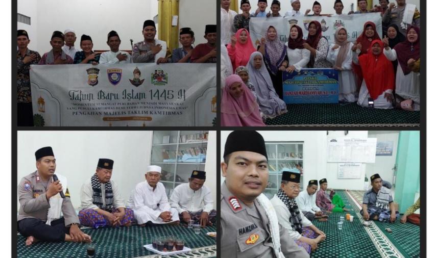 Bhabinkamtibmas Polsek Gading Cempaka Hadiri Pengajian Majelis Taklim Masjid AL- Munawwarah