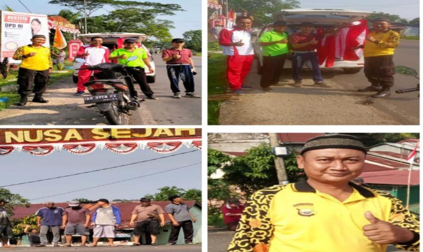 Sambang Silaturahmi Bersama Warga, Bhabinkamtibmas Ikuti Gotong Royong dan Sampaikan Imbauan Kamtibmas
