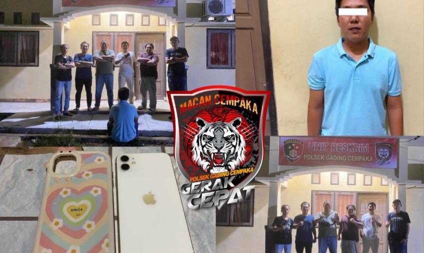 Sedang Mandi, Hp Iphone Mahasiswi Dicuri, Pelaku Ditangkap Polsek Gading Cempaka