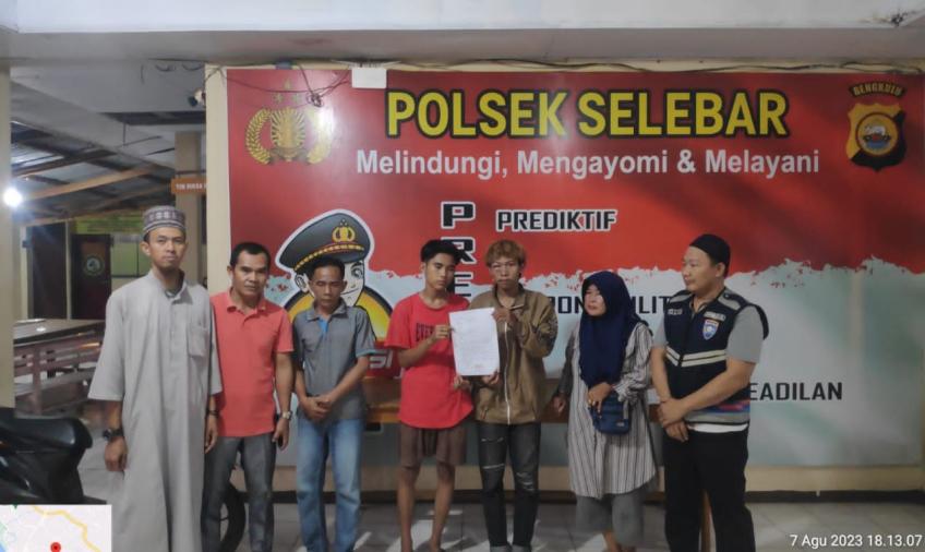 Curi Ayam, 2 Pemuda Kelurahan Betungan di Berikan Pembinaan Oleh Polsek Selebar 
