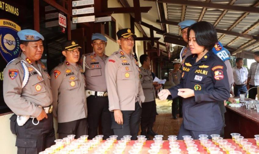 Propam Mabes Polri Cek Urine dan Sikap Tampang Anggota Polri Polres Kepahiang