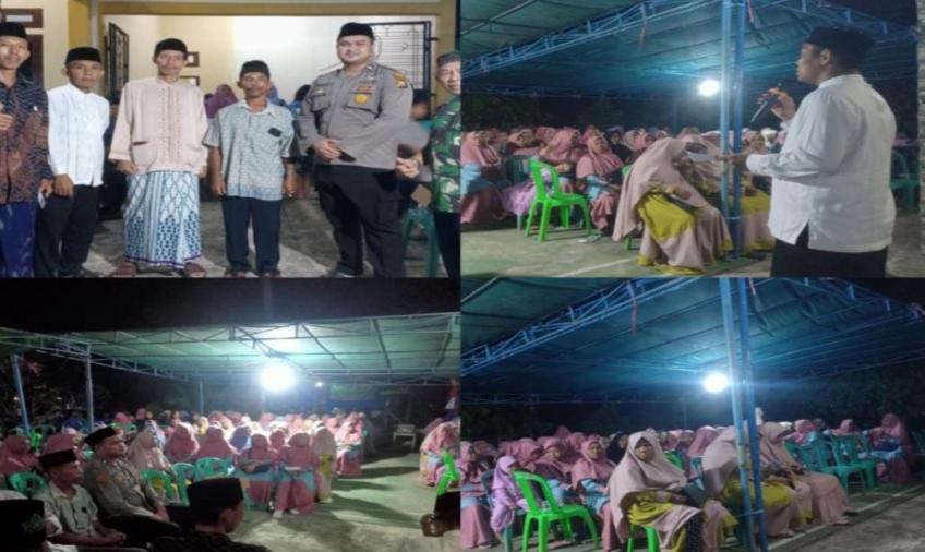 Sambang Duka, Polis RW Polsek Kampung Melayu Ikuti Giat Tabligh Musibah