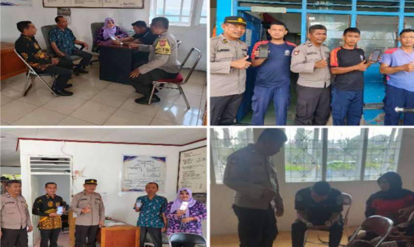Bhabinkamtibas Polsek Teluk Segara Dampingi Kasi TIK Polresta Bengkulu, Sambang Kamtibmas di Kelurahan Kampung Kelawi 