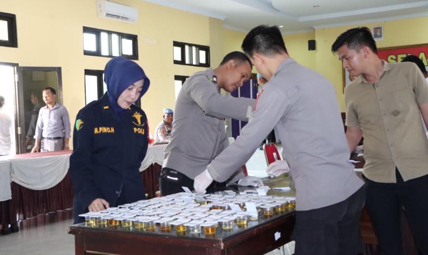 Propam Mabes Polri Gelar Gaktiblin, 132 Personel  Polres Seluma di Tes Urine