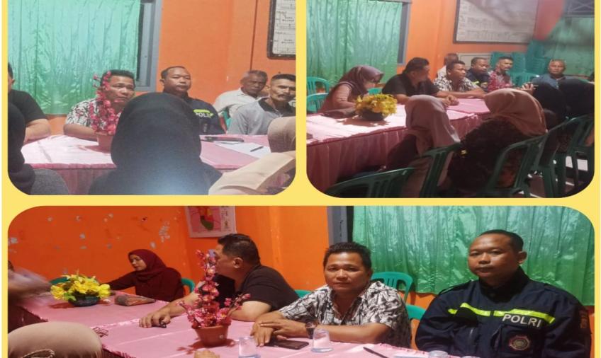 Bhabinkamtibmas Polsek Ratu Agung, Hadir Rapat Pembentukan Panitia Lomba HUT RI ke 78 di Kelurahan Kebun Keling 
