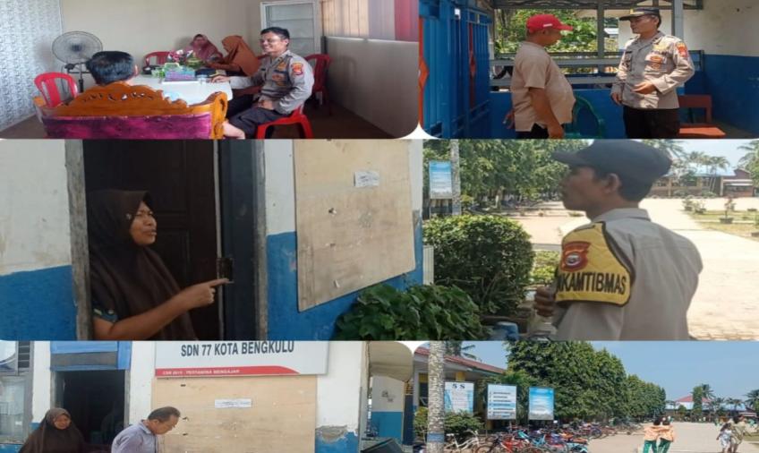 Adanya Isu Percobaan Penculikan Anak di SDN 77, Polsek Kampung Melayu Sambang Koordinasi Bersama Kepsek 
