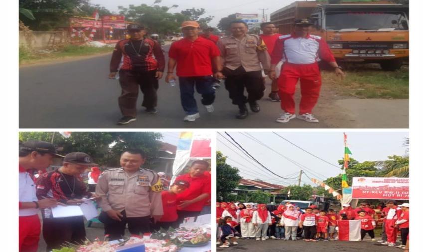 Berikan Pelayanan Terbaik, Bhabinkamtibmas Polsek Selebar Monitoring Giat Jalan Santai Warga Kelurahan Sukarami 
