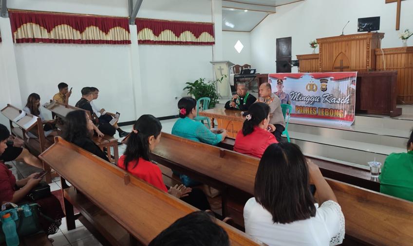 Program Minggu Kasih Polres Lebong Digelar di Gereja GKII